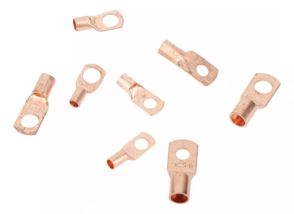 60 Terminal Conector Olhal Compressão Cobre Fio - Imagem 8