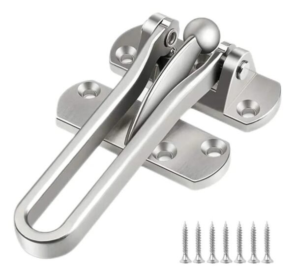 Fecho Seguranca Porta Pega Ladrao Premium Cromado Metal Luxo - Imagem 9