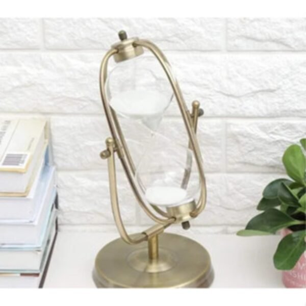 Ampulheta Decoração Decorativa Bronze - Imagem 5