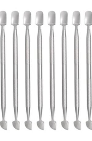 Kit 10 Espátula Dupla Empurrador Inox Profissional
