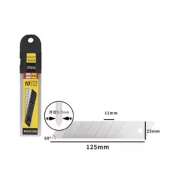 Kit Jogo Lamina Para Estilete 25mm Com 100 Peças - Imagem 3