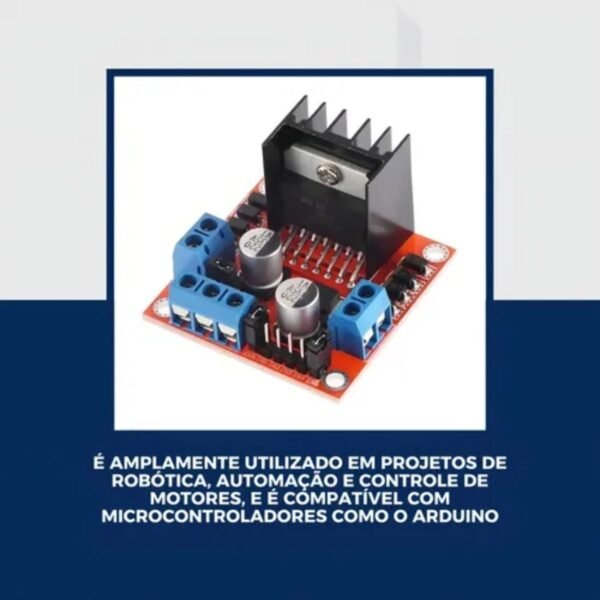 L298n Ponte H Dupla Driver Motor Esp8266 Arduino Raspberry - Imagem 5