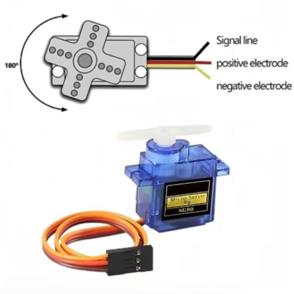 2x Micro Servo Motor 9g Sg90 1,6kg Arduino Rasp Node - Imagem 6
