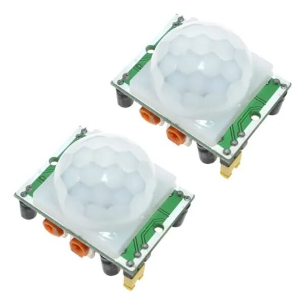 2x Sensor de Movimento HC-SR501 PIR Infravermelho – Presença p/ Arduino, Alarme, Automação