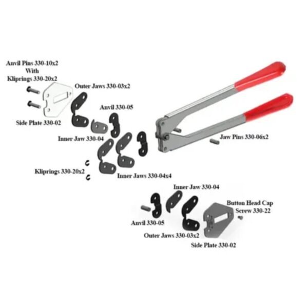 Selador Manual De Fita Pet 16mm Alicate Para Arqueação - Imagem 8
