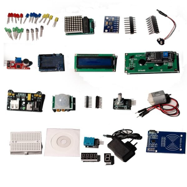Kit Eletronica Com Protoboard E Cabos Compatível Com Arduino - Imagem 4