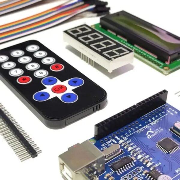Kit Eletronica Com Protoboard E Cabos Compatível Com Arduino - Imagem 2