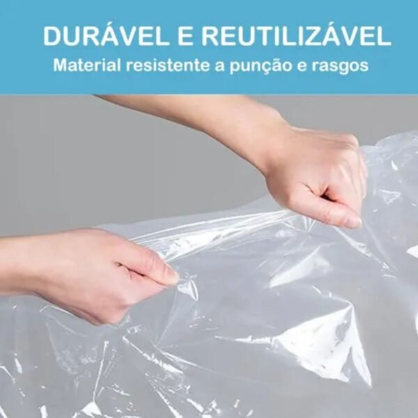 Saco a Vácuo Organizador de Roupas e Cobertores – Proteção e Economia de Espaço - Imagem 5