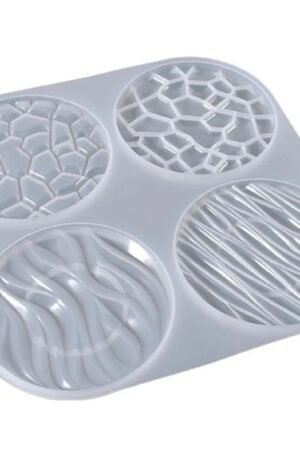 Molde De Silicone Porta Copos Esteira Resina Geodo Epoxi