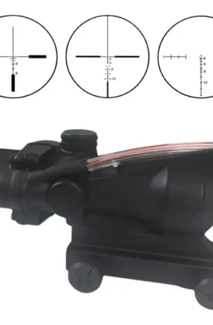 Mira Airsoft 4x32 Fibra Cor Red Para Esportes Profissional