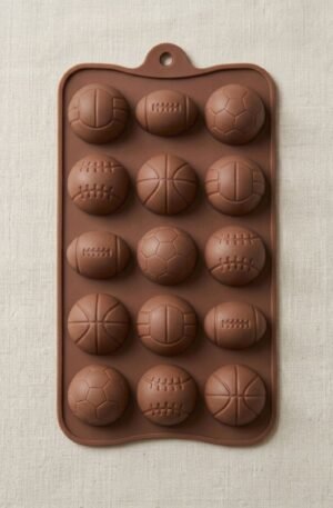 Forma De Silicone Bola Futebol Basquete Beisebol Chocolate