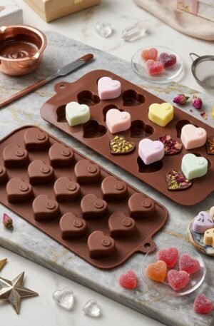 Molde Silicone Chocolate Bombom Coração