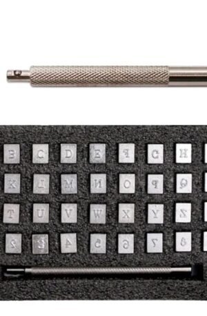 Punção Marcador Alfanumérico 4mm 36 Peças Letras E Números