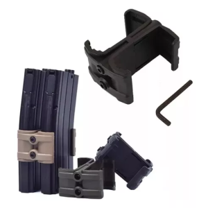 O Clip Fast Mag é um acessório prático e essencial para quem utiliza fuzis como T4, M4, M16, AR-15 e outras plataformas que empregam carregadores de calibres