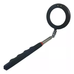 é uma ferramenta útil para inspeções em locais de difícil acesso, permitindo a visualização clara e detalhada. Este tipo de espelho é frequentemente utilizado em áreas como mecânica