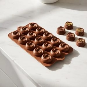 Forma De Silicone 15 Cavidades Rosas Bombons E Doces