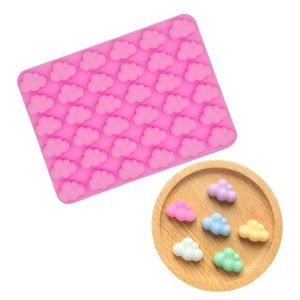 Forma De Silicone Mini Nuvem Molde Bala Doces Gelatina