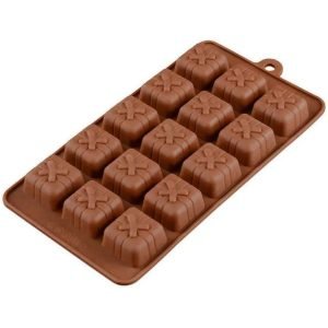 Forma Molde Silicone 3d Chocolates Brownie Gelatina B