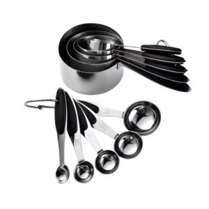 Kit Colher Xicaras De Medidas Em Inox Medidores C
