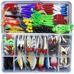 Kit Com 141 Iscas Artificiais + Estojo