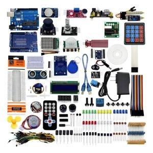 Kit Eletronica Com Protoboard E Cabos Compatível Com Arduino