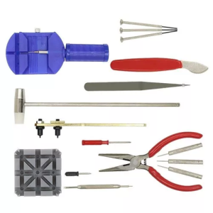 Kit Relojoeiro 16 Pecas Ferramentas Para Relogios