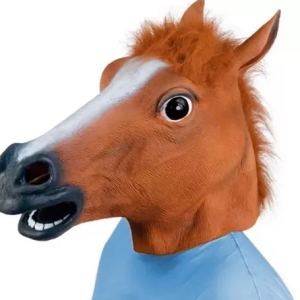Máscara De Cavalo Látex Cosplay Festa Fantasia