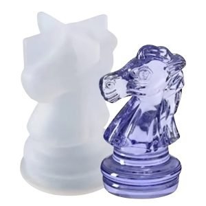 Molde Forma Silicone Cavalo Xadrez Artesanato Resina
