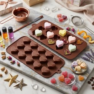 Molde Silicone Chocolate Bombom Coração Recheio Li