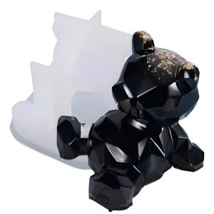 Molde Silicone Urso Diamantado Para Artesanato Resina Ve