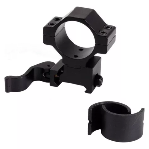 acessório usado em armas, como rifles ou carabinas, para montar uma luneta ou lanterna no trilho Picatinny de 20mm.