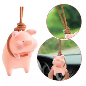 Pingente De Carro Fofo Em Forma De Porco Da Sorte Cor Rosa