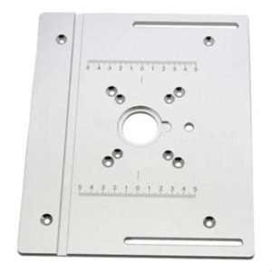 Placa De Inserção De Mesa Para Tupia Roteador Prata